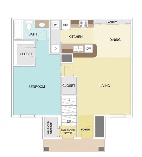 a floor plan of a living room and a dining room